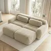 Canapé moelleux « Boneless Cloud » avec 2 poufs, canapé-lit Voir les images du produit 3