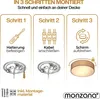 Plafonnier moderne 40W rond 38 cm 2 flammes E27 lampe en Voir les images du produit 3