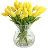 Gefälschte Blume Tulpe,Real Touch,Gelb Produktbild-Vorschau 6