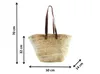 Kobolo Palm Leaf Bag Basket Bag Beach Shopper Ibiza Bag - Náhľad obrázku produktu 3