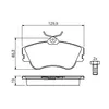 Bosch Bremsbelagsatz, Scheibenbremse Vorderachse 0 986 461 Produktbild-Vorschau 7