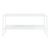 Couchtisch 'Ruokolahti' mit Gitterablage Stahl 102x43x46cm Produktbild-Vorschau 4