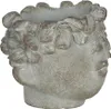 Vaso da fiori Clayre & Eef Testa 12x10x9 cm Pietra Grigio Anteprima dell’immagine prodotto 2