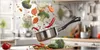 Küchenrückwand Spritzschutz Glas mit Motiv Kochen Mit Produktbild-Vorschau 3