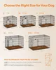 Gabbia per cani FEANDREA, box per cani, pieghevole, 122 x Anteprima dell’immagine prodotto 8