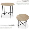 Table de salle à manger industrielle Ronde Ennis 80x76cm - Voir les images du produit 3