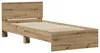 Rám postele vidaXL s čelem, Imitace "Artisan Oak", Náhled obrázku produktu 3