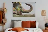 MuchoWow® Wandteppich Wandbehang Elefant - Kunst - Indien Produktbild-Vorschau 4