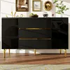 AIORBER: Mueble aparador moderno con 3 cajones, diseño  y Vista previa de la imagen del producto 6