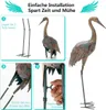 Ensemble de statues de grues pour jardin, en métal, 2 Voir les images du produit 4