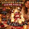 LED Schneemann Weihnachtsdeko aus Kunstharz, 12 cm, Produktbild-Vorschau 5