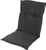 A dark gray chair cushion is shown against a white background. Produktbild-Vorschau