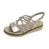 Tamaris  Damenschuhe Sandalen Flach Gold Freizeit, Produktbild-Vorschau 7