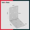 KOTARBAU Winkelverbinder 60 x 60 x 40 mm Verzinkt Stahl Produktbild-Vorschau 4