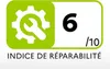 An image showing a repairability index rating. Produktbild-Vorschau