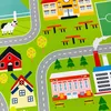 Spielerischer Kinderzimmerteppich mit Städtemuster in Grün Produktbild-Vorschau 8