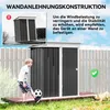 Metalowa szopa narzędziowa Outsunny 1,36 m² 161 x 95 x 181 Podgląd zdjęcia produktu 6