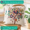 Designer Kissenhülle Eulen-Baum 45x45 cm, Jacquard Produktbild-Vorschau 5