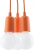 Hängeleuchte DIEGO 3 orange 3xE27 15W PVC 90x15x15cm Sollux Produktbild-Vorschau 1