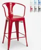 barhocker hocker mit metallrückenlehne und armlehnen im Produktbild-Vorschau 6