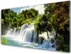 Acrylglasbilder 100x50 Wandbild Druck Wasserfall Bäume Produktbild-Vorschau 1