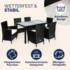 CASARIA Gartenmöbel Set 6-Sitzer, Polyrattan Schwarz-Creme, Produktbild-Vorschau 6