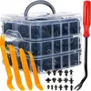 Xtrobb 24297 Jeu de clips en plastique pour la sellerie Voir les images du produit 1
