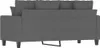vidaXL 2-Sitzer-Sofa Dunkelgrau 140 cm Stoff Produktbild-Vorschau 5