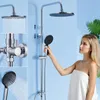 Auralum Rund-chromRegendusche ohne Armatur, Duscharmatur Produktbild-Vorschau 8