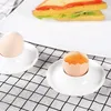 Eierbecher Weiß 6 Teiligs, Weiss Porzellan Eierständer mit Produktbild-Vorschau 7