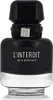 A product shot of a Givenchy L'Interdit Intense Eau de Parfum bottle. Voir les images du produit