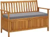 vidaXL Gartenbank mit Stauraum 120 cm Massivholz Akazie - Produktbild-Vorschau 2