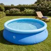Runder Aufstellpool aus PVC 360 x 76 cm, blau, für Garten Produktbild-Vorschau 4