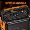 JYX Karaoke mit LED-Licht, 2 Funkmikrofone,TWS-Funktion, Produktbild-Vorschau 3
