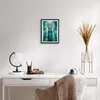 Gerahmtes Poster - Schwarzer Rahmen - Frau Natur Grafik - Produktbild-Vorschau 6