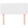 vidaXL Čelo postele biele 80x5x78/88 cm Imitácia kože Náhľad obrázku produktu 3