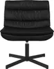 vidaXL Fotel obrotowy czarny 63 x 75 x 76 cm imitacja skóry Podgląd zdjęcia produktu 4