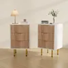 UnboxG Set van 2 nachtkastjes met 3 lades, 40x40x65 cm – Productafbeelding-voorbeeld 1