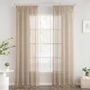 PolkaHome® Voile Gardinen mit Kräuselband 2er Set 140x235 Produktbild-Vorschau 1