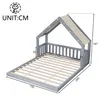 Cama infantil con forma de casa, de 140 x 200 cm, con dosel Vista previa de la imagen del producto 11