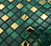 Grün Mosaikfliese, Smaragdgrünes Glasmosaik, dekoratives Produktbild-Vorschau 1