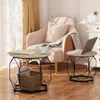 WOLTU Couchtisch 2er Set, mit runder Tischplatte, aus Produktbild-Vorschau 4