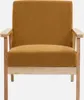 sweeek - Skandinavischer Sessel aus Holz und Cord - Produktbild-Vorschau 2