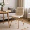 Fauteuil rembourré beige VELVET 2, velours. Fauteuil de Voir les images du produit 4