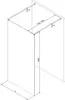 Mexen Kioto Duschwand 170x200 cm, 8mm Glas, gunmetal, Produktbild-Vorschau 6