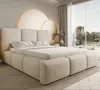 Łóżko tapicerowane Bubble 180×200 – tkanina Boucle, beżowe Podgląd zdjęcia produktu 1