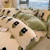 360Home Winterliche Wärme, verdicktes Leintuch-Set 4 Stück Produktbild-Vorschau 4