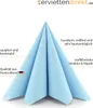 PG-Airlaid Serviette Hellblau, 40 x 40 cm, 50 Stück Produktbild-Vorschau 4