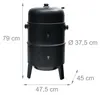 Relaxdays Smoker, 3 en 1, grillade, fumage et cuisson, Voir les images du produit 4