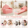 COSTWAY 2 w 1 – sofa dla dzieci, kanapa z funkcją spania, Podgląd zdjęcia produktu 7